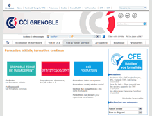 Tablet Screenshot of formation.grenoble.cci.fr