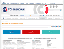 Tablet Screenshot of actualites.grenoble.cci.fr